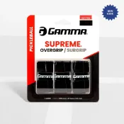 【GAMMA】匹克球拍配件 握把保護皮 黑色 吸汗 超黏性 舒適感 Pickleball Overgrip