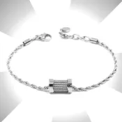 【CHARRIOL 夏利豪】預 Bracelet Forever Waves Charms永恆波浪吊墜手鍊銀款-加多好禮 C6(06-101-1139-15)