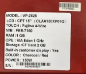 二手VIVIPOS VP-2525 POS機觸控式收銀機(無配件測試當銷帳零件品