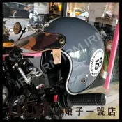 【鐵娘子一號店】URBAN SOUL 義大利牛皮 多脂植鞣牛革 手工 皮革 帽簷 復古帽 偉士牌 3/4罩 淺迷彩色
