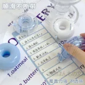 【本物研究所🎨】✨臺灣-出貨✨透明水滴甜甜圈迷你修正帶國小生用森系ins日系塗改帶圓形改正帶