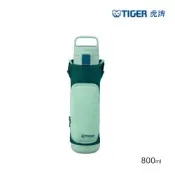 TIGER虎牌 兒童戶外水壺附背帶_超輕量提把彈蓋式不鏽鋼保溫保冷杯800ml(MTA-A080)