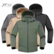 柳岸小舖 【三合一防風防水】軟殼衝鋒衣 鯊魚皮衝鋒衣 戶外外套 保暖外套 戰術外套 軍迷外套 加厚防風 防水透氣 可拆內膽 登山露營必備