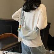 【店鋪熱銷】限時免運🎁2025新款百搭休閒斜挎包餃子包學生出行輕便單肩包時尚日韓單肩包 包包 斜挎包 女包