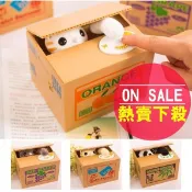 存錢筒 偷錢貓咪存錢筒 可愛造型貓咪存錢筒 存錢 辦公室小物 生日禮物 交換禮物 撲滿 貓咪存錢筒【RS428】