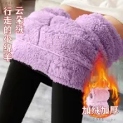💕台灣出貨#鞦鼕加厚芭比褲鯊魚褲打底褲大碼加絨雲朵絨瑜伽瘦腿褲美腿瘦身