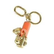 【FURLA 芙拉】FURLA Iride金屬熊抱姿態鑰匙圈/掛飾(橙)
