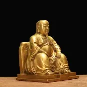 【良品優選】 風水擺設 銅像擺件 君武祖師銅神像擺件 工藝品