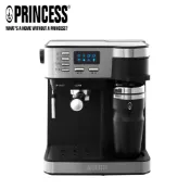 PRINCESS 典藏半自動義/美式咖啡機 249409｜20bar高壓幫浦｜可打奶泡｜相關249406 249407