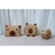 僑麥教材工藝社/手縫娃娃/DIY材料包/水豚君抱枕