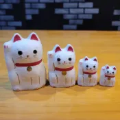 ◖七福◗ 台灣現貨｜日本製 有大有小招財貓 俄羅斯娃娃 稀少品 珍品 招財納福 千客萬來 人氣UPUP 1126
