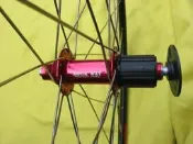 全新 純手工編輪 ROCK WAY 陽極紅 培林 700c 公路車輪組  鋼管車