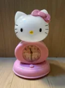 二手粉紅色Hello Kitty鬧鐘 早期Hello Kitty時鐘 早期小夜燈 早期時鐘 早期夜燈