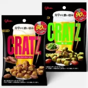 (店+)日本 固力果 Glico CRATZ 餅乾 黑胡椒培根風味脆餅 山葵醬油雞味 黑胡椒培根風味 毛豆風