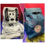 夢時代Snoopy 史努比 抽繩後背包 連帽毯 書包 來店禮