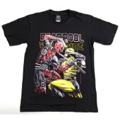 【Mr.17】超級英雄 Deadpool Wolverine 死侍與金鋼狼 美式漫畫風進口短袖T恤 (N351)