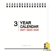 (店+)【珠友】2027~2029三年吊掛式三角月曆/小小【九乘九文具】2027年曆 2027月曆 三年月曆 三年吊掛月曆 年曆 掛曆