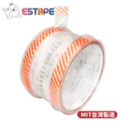 【王佳ESTAPE】OPP隨手貼 斜紋橘 (開口貼 膠帶台  OPP封口易撕貼膠帶 早餐店 麵包飲料 信封 記號貼 )