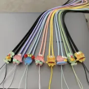Kids Mart 手鏈 手繩 挂脖繩 手腕繩 夜光派大星掛脖長繩子可愛卡通手機殼防丟吊繩風扇水杯安全防丟繩