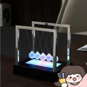 【牛頓擺】 牛頓擺球 桌上擺件 創意擺件 永動機擺件 磁懸浮擺件 辦公室擺件 物理擺件 牛頓擺飾 桌上裝飾 辦公室小物