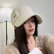 LEEHER 禮物 馬術帽 毛毛帽 羔羊毛帽 鴨舌帽 防曬大帽簷 顯臉小 絨毛帽 保暖防曬帽 漁夫帽 帽子 雙面戴 趙露思同款 021