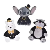 (店+)【Disney 迪士尼】Store 黑之日系列 日本限定 大娃娃 路西法/小熊維尼/史迪奇斗篷款 迪士尼 玩偶