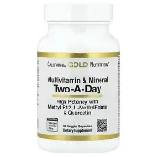 【iHerb】California Gold Nutrition, 多維生素和礦物質，含甲基 B12、維生素 C、L-甲基四氫葉酸和生物槲皮素，每日兩粒，60 粒素食膠囊