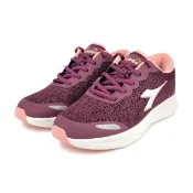 【DIADORA】超輕量慢跑鞋 女鞋 運動鞋 酒紅(簡約 時尚 反光 輕量 透氣 保護後跟 吸震 減壓 耐磨 防滑)
