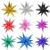 【隔日到貨🧾開發票】 (單入)水滴光芒氣球 | 爆炸星氣球 | 鋁箔氣球 | 派對佈置 | 星星氣球 | 爆炸星