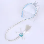 公主假髮變裝造型🎈現貨兒童假髮造型髮箍艾莎辮子安娜長髮公主