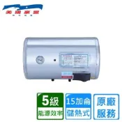 豪盟橫掛式不鏽鋼電熱水器15加侖 EP-BI5F〈不含安裝〉