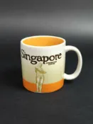 古瓷堂日本回流瓷器 日本STARBUCKS絕版城市馬克杯 2013新加坡限定款 摩卡杯 中古收藏品 無磕碰瑕疵 經典星巴克杯款