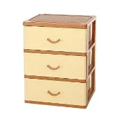 【真心良品】面寬54cm 特大佐藤三層收納櫃103.5L-1入(附輪整理櫃 置物櫃 JL830)