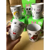 《全新》Line系列馬克杯 兔兔 熊大 饅頭人 麗莎 詹姆士 全家伯朗咖啡館
