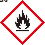 GHS危險物標示貼紙 A2601 危害標示貼紙 化學品貼紙 易燃物 [飛盟廣告 設計印刷] 
