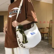 台灣熱銷 大容量餃子包 女款2025新單肩斜挎包 休閒百搭上班通懃包 托特包上課裝書包