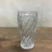 特價 WH12444【四十八號老倉庫】全新 早期 台灣 螺旋 氣泡 玻璃杯 果汁杯 楊桃汁 300cc 小瑕 1杯價
