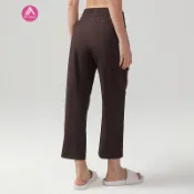 AirActive Leisure 瑜伽闊腿褲女彈力修身吸溼速乾透氣遮肉鬆緊腰頭健身戶外爬山款