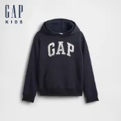 【Gap】兒童Gap × Marvel漫威聯名蜘蛛人休閒Logo帽T-海軍藍(909720)