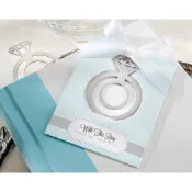 【 中和實體店 】 唯美鑽戒金屬書籤禮盒｜現貨 婚禮小物・二次進場・姊妹伴娘禮・鑽戒造型｜台北實體批發