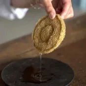 【蝦皮低價】🔥天然絲瓜絡杯墊手工杯託養生壺墊隔熱墊紫砂壺墊防碰茶道茶具配件