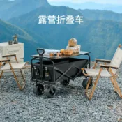 喜挖2店 【喜挖】戶外露營車可折疊擺攤小推車後開門營地車行動式大容量購物車