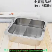 【可開發票】方平底鍋具商用雙耳鍋電磁爐專用鍋家用盆火鍋不銹鋼鍋加厚鴛鴦鍋鍋子