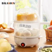 台灣發貨🌈多功能蒸蛋器電煮蛋器玉米奶蒸廚房料理機快速雙層煮蛋器蒸鍋歐規