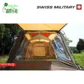 露營小站~【S3T3T017】SWISS MILITARY 豪華圓頂別墅帳專用透明防風掛窗-國旅卡