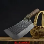 ✨爆款 圓頭鋒利切片刀龍泉市切菜刀輕巧復古廚刀不銹鋼刀具批發代發