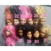 美泰兒 正版 芭比 時尚達人 雙色髮 異色髮 barbie  fashionistas 改妝頭 娃娃 頭