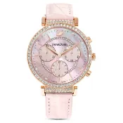 大高雄鐘錶城 Swarovski 施華洛世奇 Passage Chrono 航向未來時尚女錶 / 5580352 玫瑰金x粉 36mm｜樂天領券現折★全館特惠中★指定刷卡回饋10%