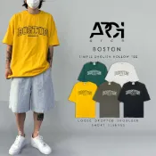 【ARCH】DCM2316 BOSTON短t 字母t 短t 寬鬆版型 韓系 短袖 短Tee