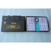榮冠 21世紀 麻將 34mm /付 平面 綠色